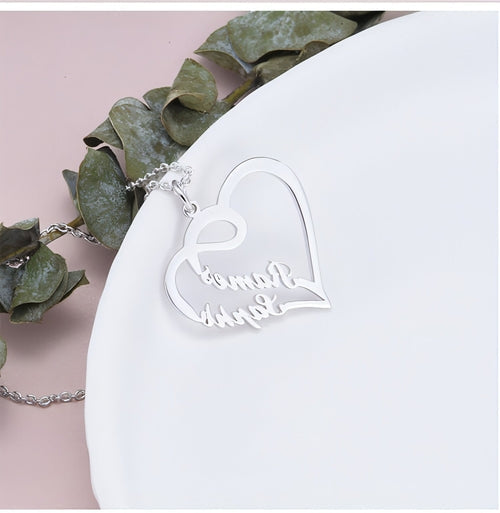 💖 Eternal Heart Necklace â€?925 Silver Personalized Love Keepsake