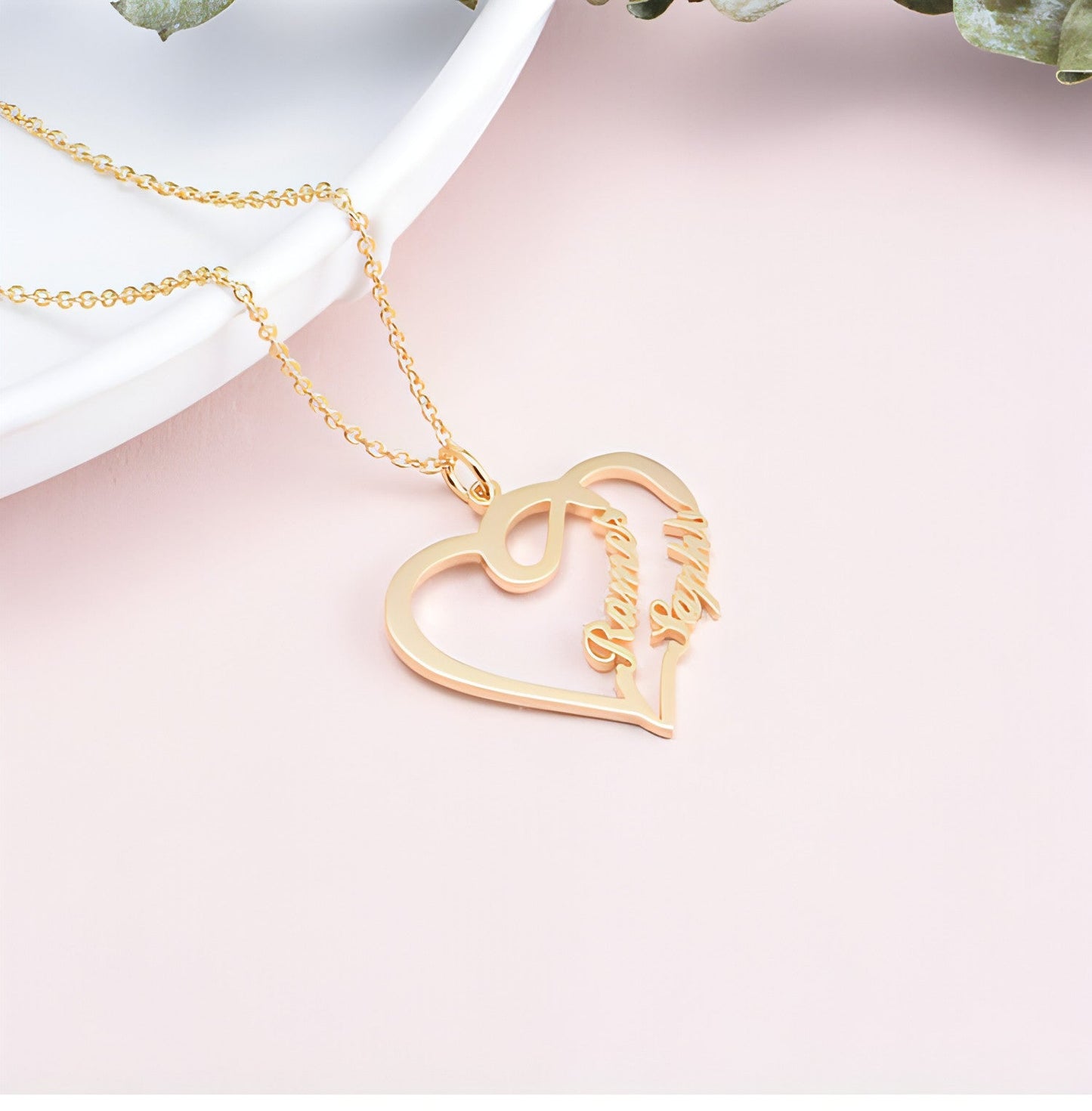 💖 Eternal Heart Necklace â€?925 Silver Personalized Love Keepsake