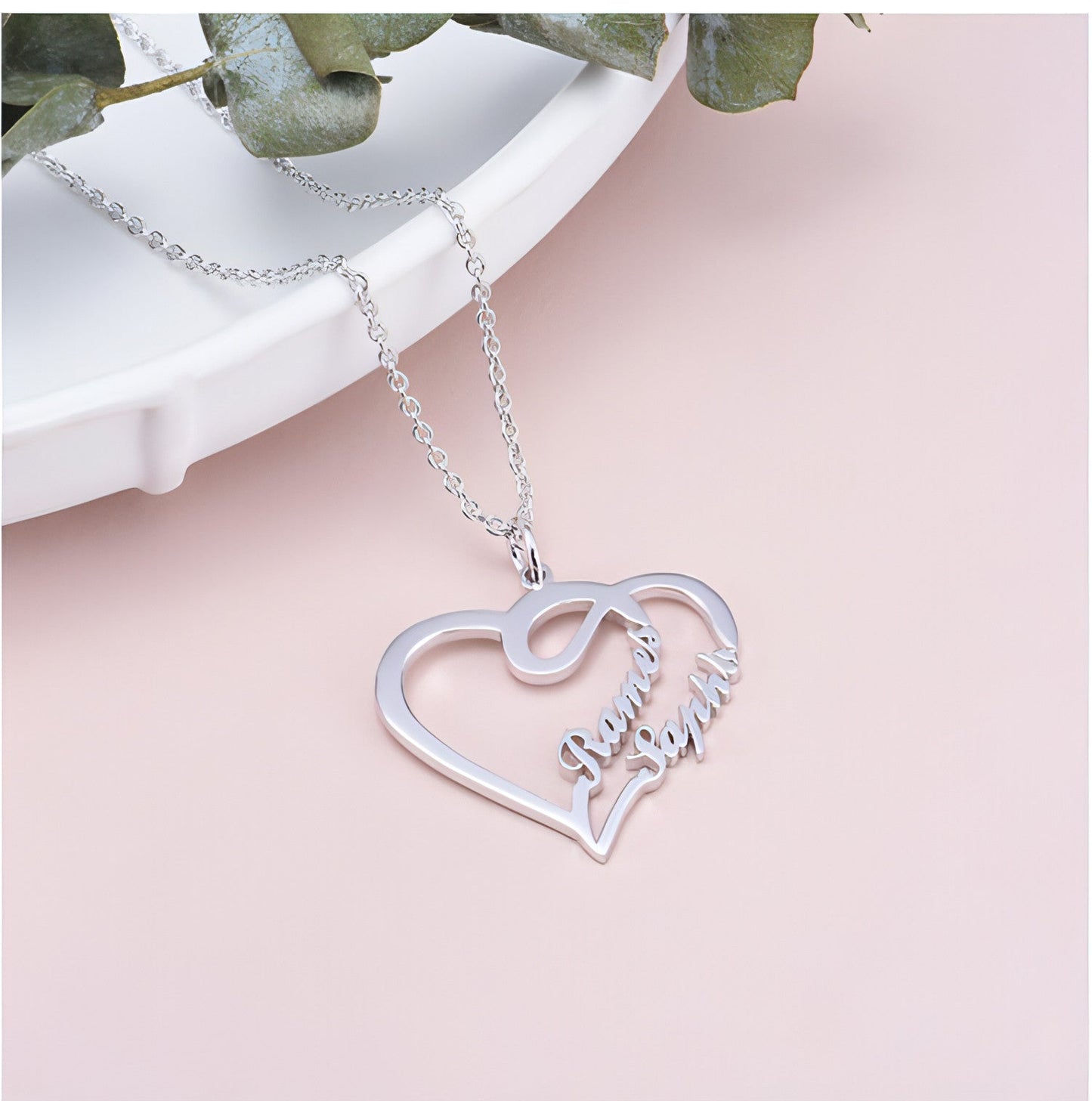 💖 Eternal Heart Necklace â€?925 Silver Personalized Love Keepsake